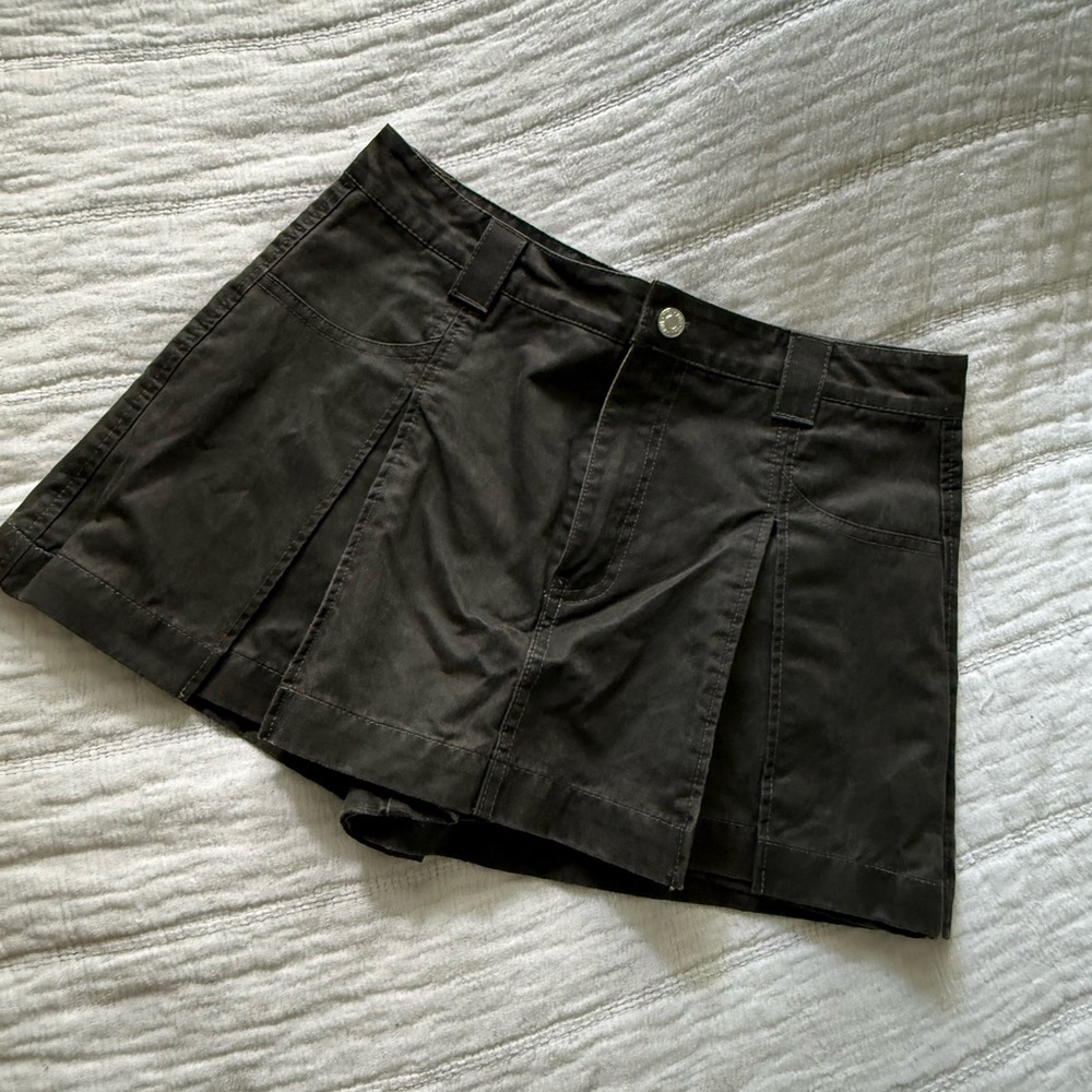 Zara Black Pleated Mini Skort